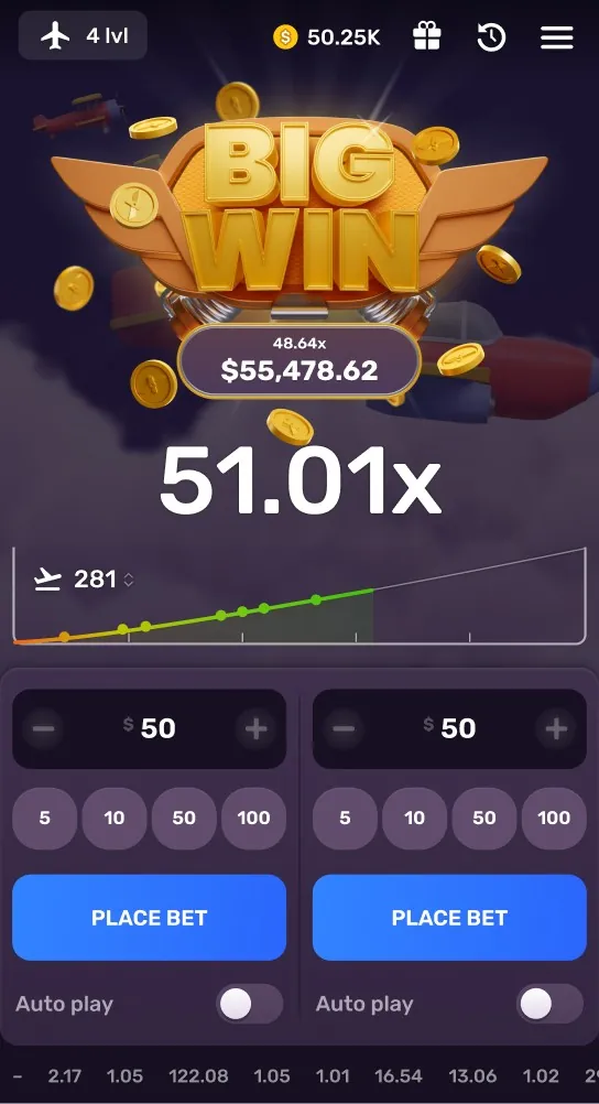 Aviatrix: A Big Win banner in the studio's screenshot: 48.64x and $55,478.62 on the...