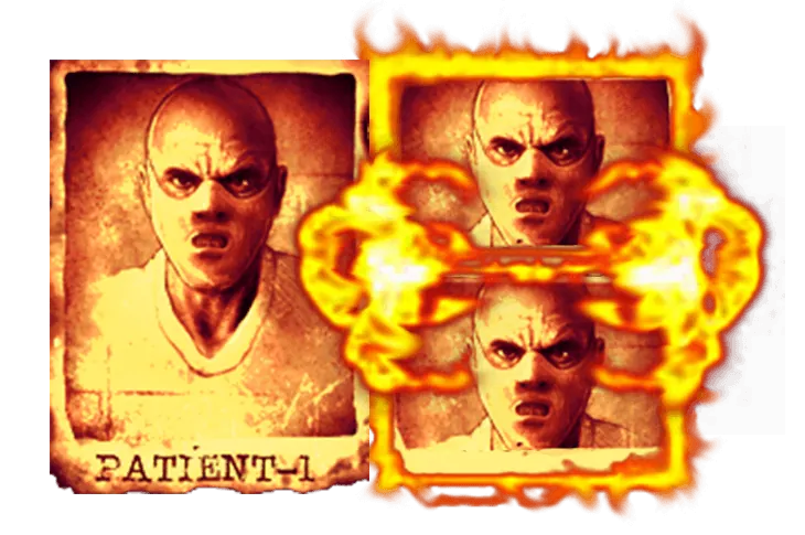 Mental: The studio's Fire Frames card: a Patient-1 portrait, and next to it the same...