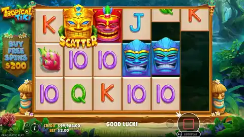 Tropical Tiki: The same spin in motion, the reverse tumble the rules describe: a 10 lands...