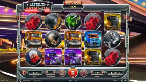 Wild Trucks: The truck meter at work, in one spin from Habanero's free demo at a bet of...